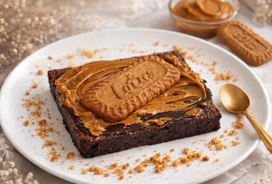 Lotus Biscoff Brownie