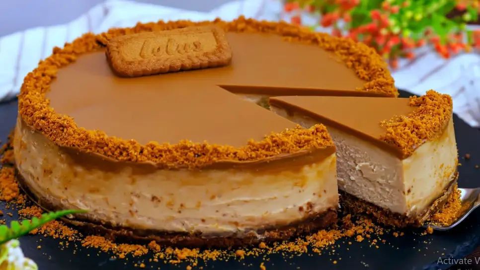 Lotus Biscoff Cheesecake (With Biscuit)