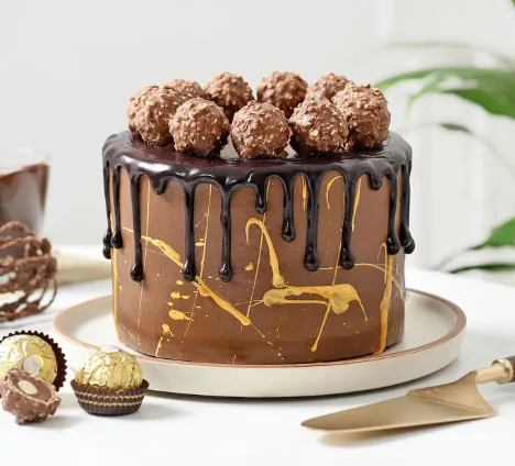 Chocolate Cream Ferrero Cake