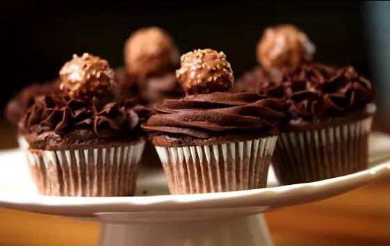 Ferrero Rocher Chocolate Cupcake