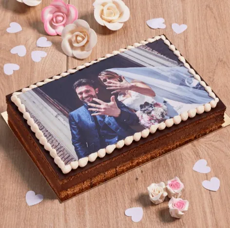 Engagement Photo Cake