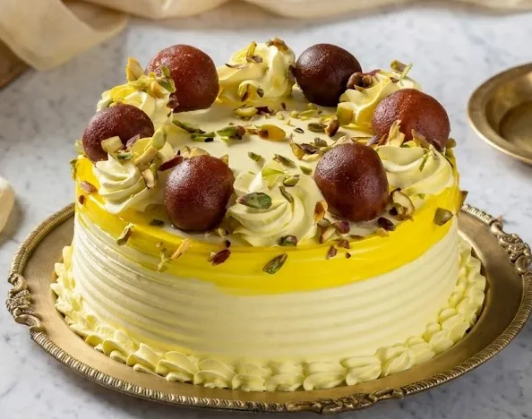 Gulab Jamun Cake