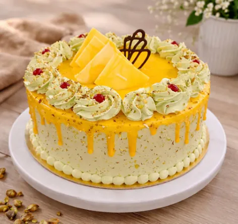 Mango Shrikhand Cake