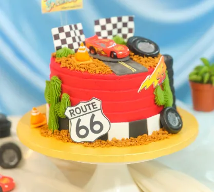 Cars Theme Cake
