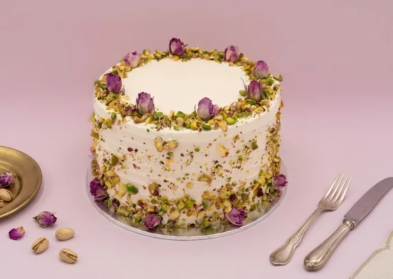 Pistachio Rose Cake
