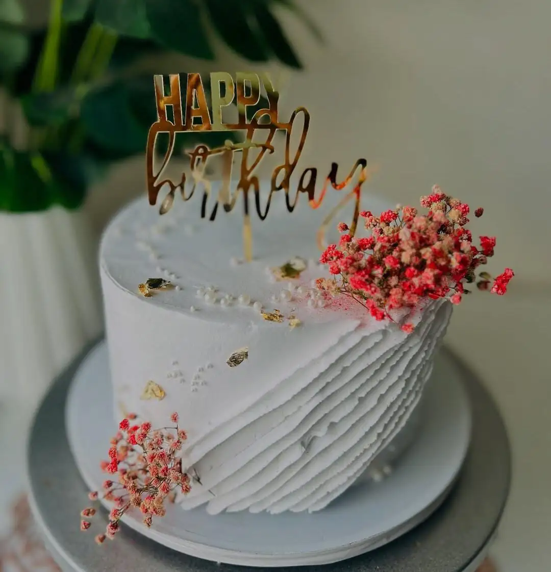 Classic White Birthday Cake